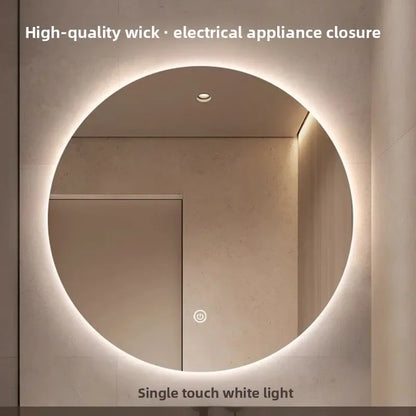 Wallmounted LED TouchScreen Round Bathroom Mirror