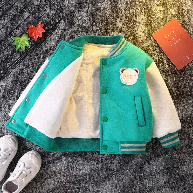 Warm Fleece Cotton Padded Baby Boys Jacket