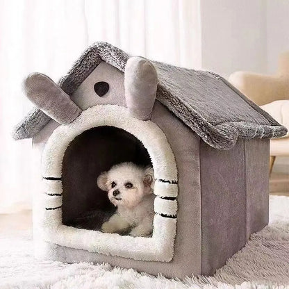 Washable Teddy Winter Warm Pet House Bed