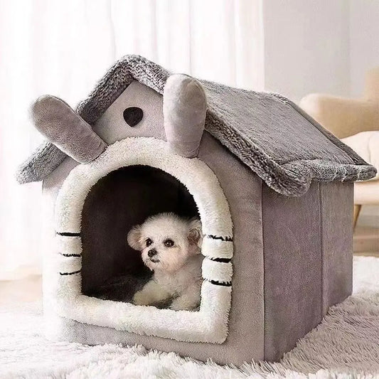 Washable Teddy Winter Warm Pet House Bed