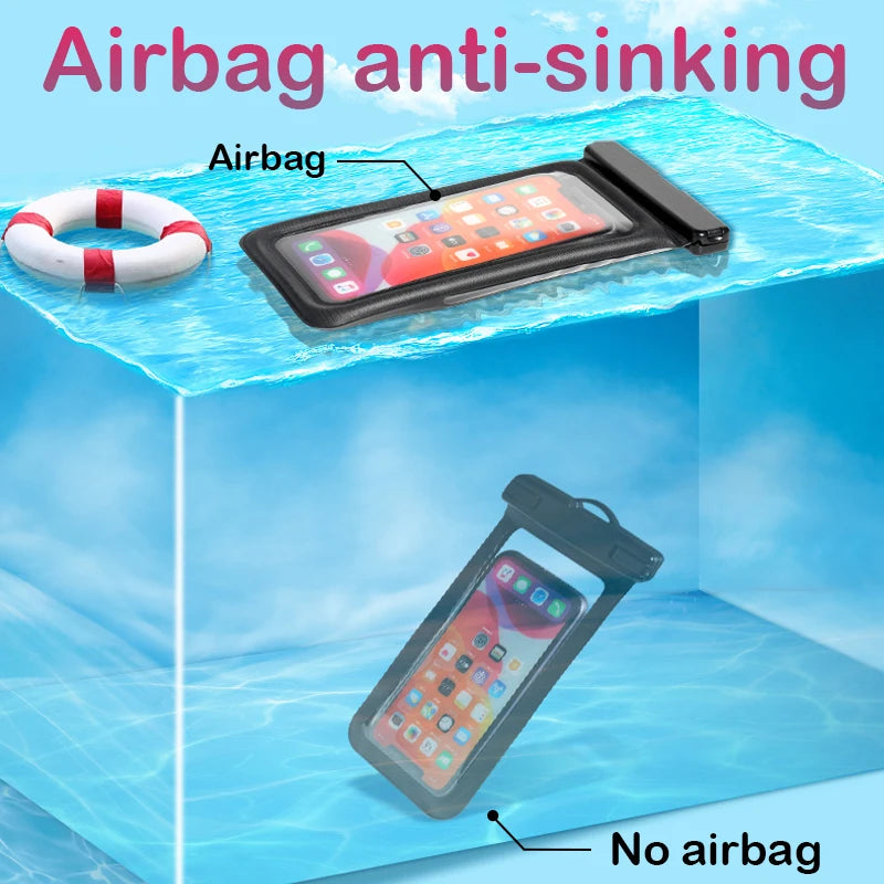 Waterproof Floating Swim Bag Phone Case for Various Devices

