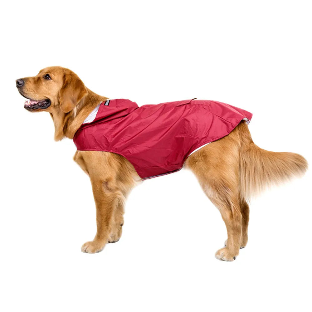 Waterproof Hoodie Small Large Dog Rain Coat