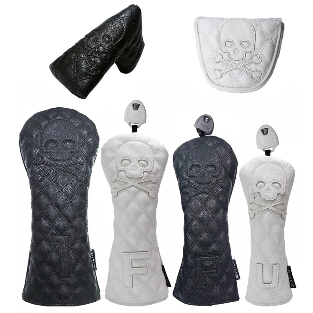 Waterproof Skull Golf Club Covers