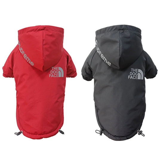 Waterproof Warm Fleece Raincoat - Reflective Dog Clothing