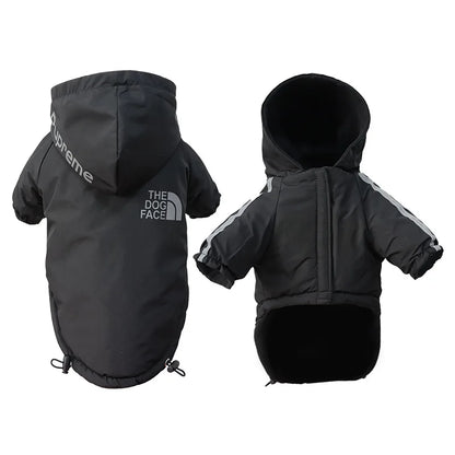 Waterproof Warm Fleece Raincoat - Reflective Dog Clothing
