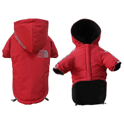 Waterproof Warm Fleece Raincoat - Reflective Dog Clothing