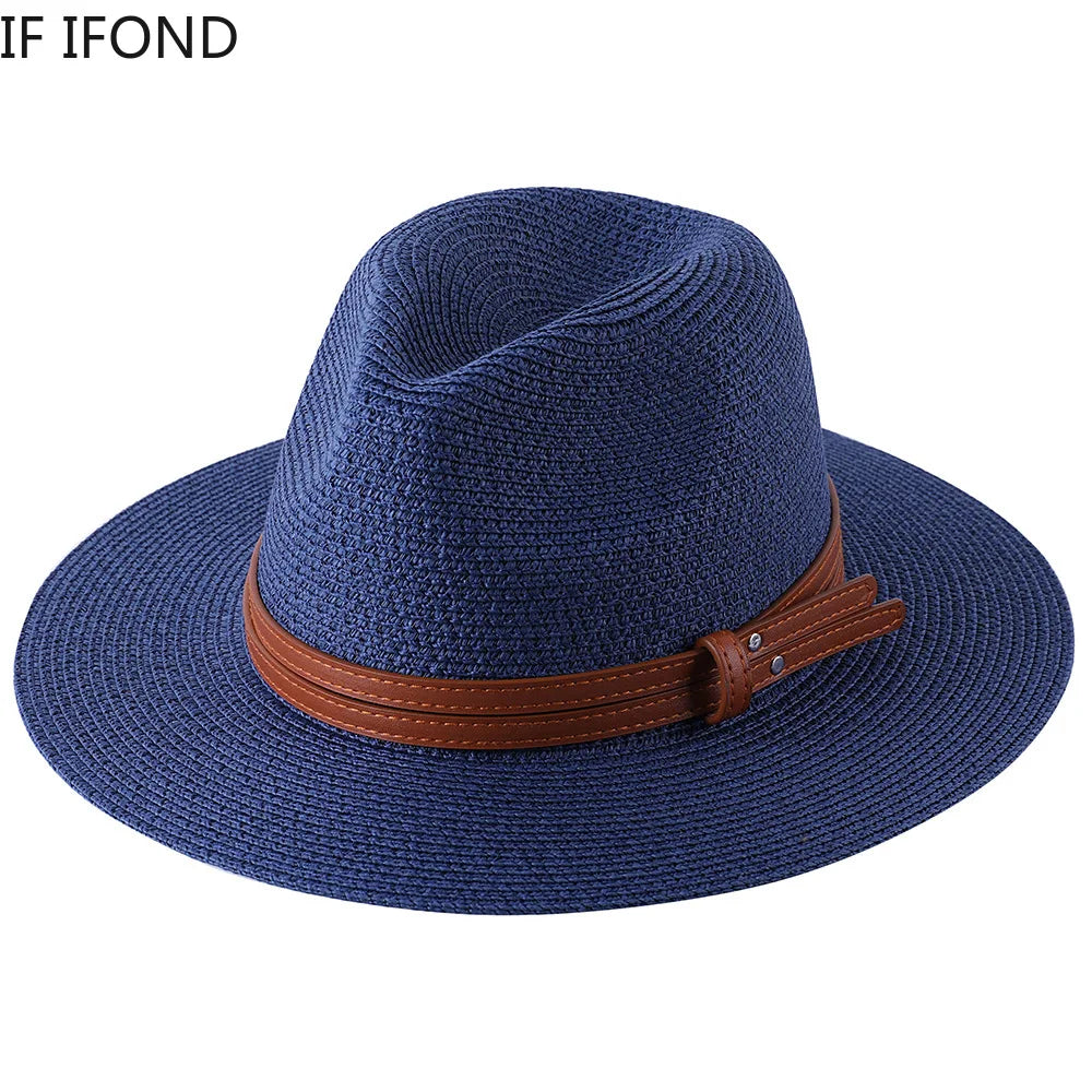 Wide Brim UV Protection Beach Fedora
