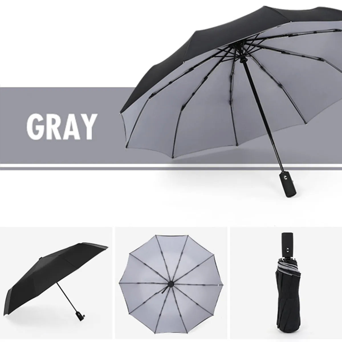 Windproof Double Layer Automatic Resistant Umbrella