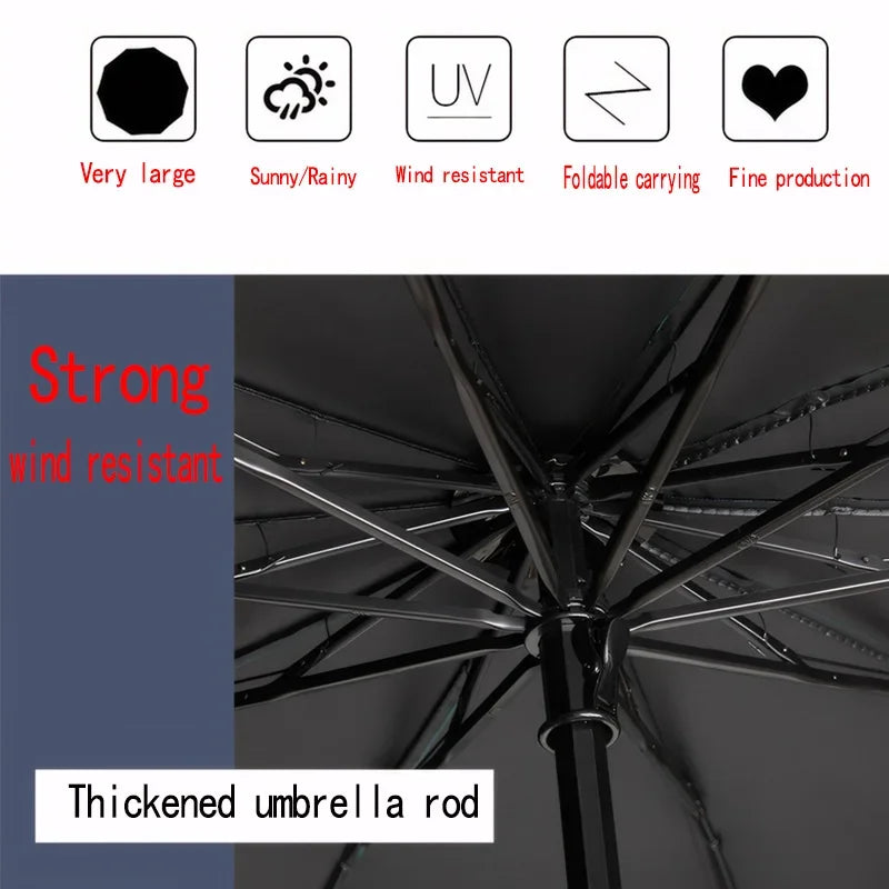 Windproof Double-Folding  golf Umbrella