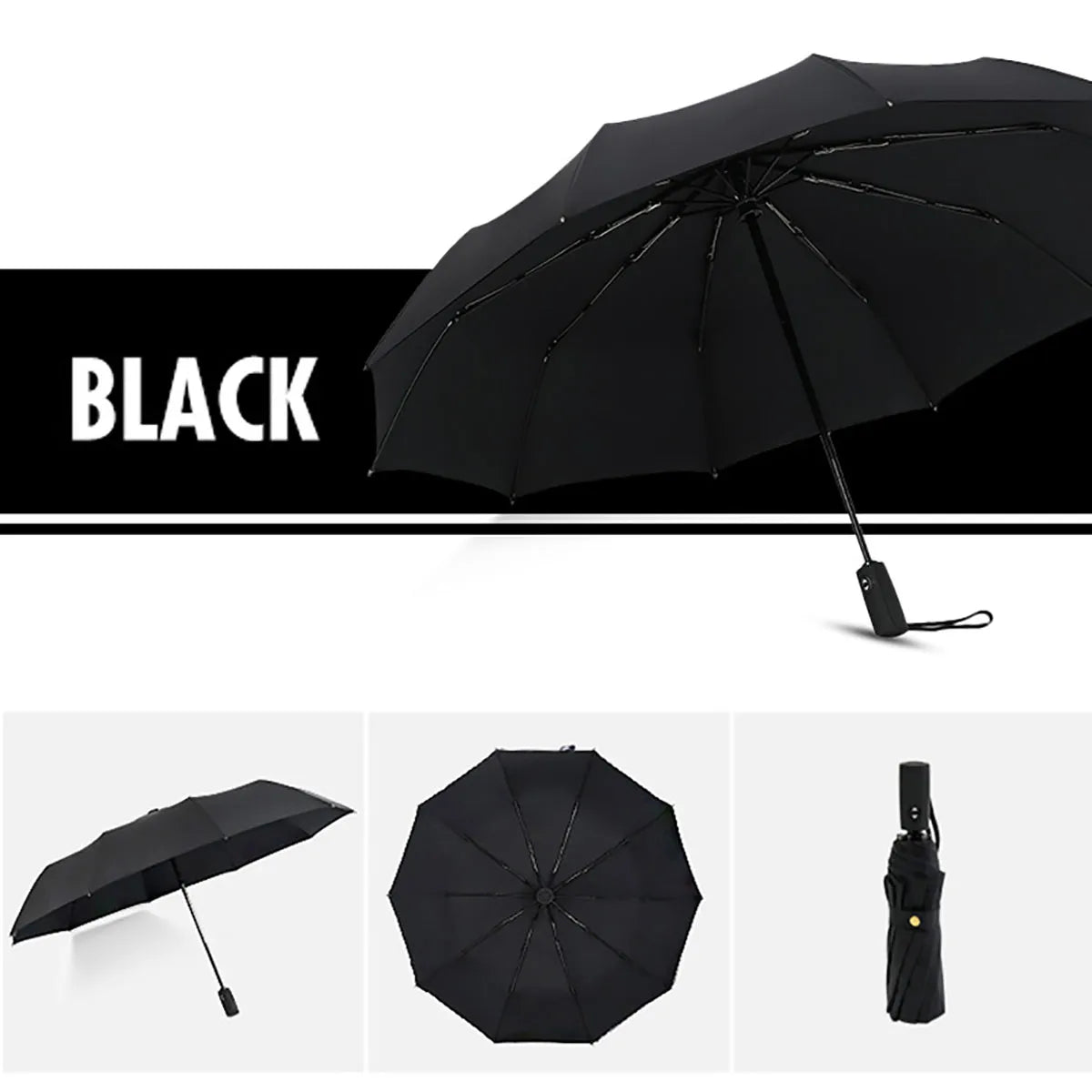 Windproof Double Layer Automatic Resistant Umbrella