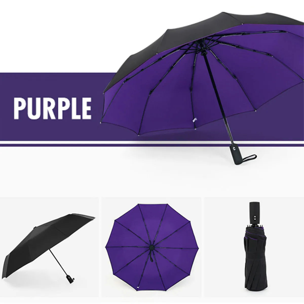 Windproof Double Layer Automatic Resistant Umbrella