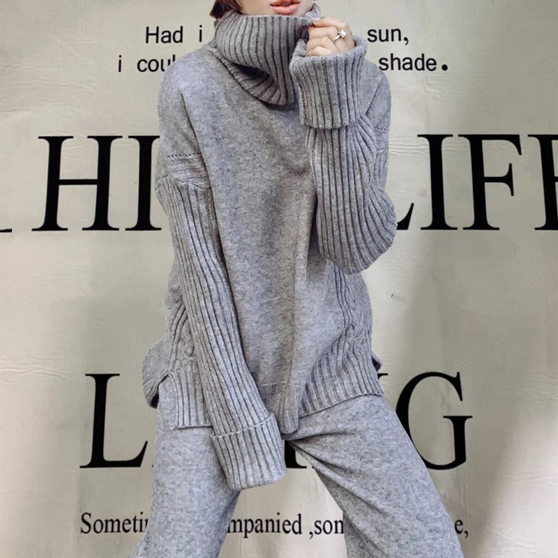 Cozy Winter Knit Suit Set