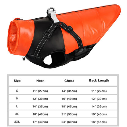 Winter Reflective Harness Waterproof Dogs Vest