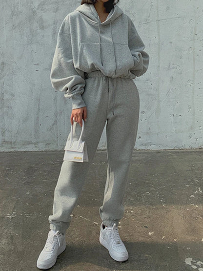Winter/Spring Women's Fleece Tracksuit Set
