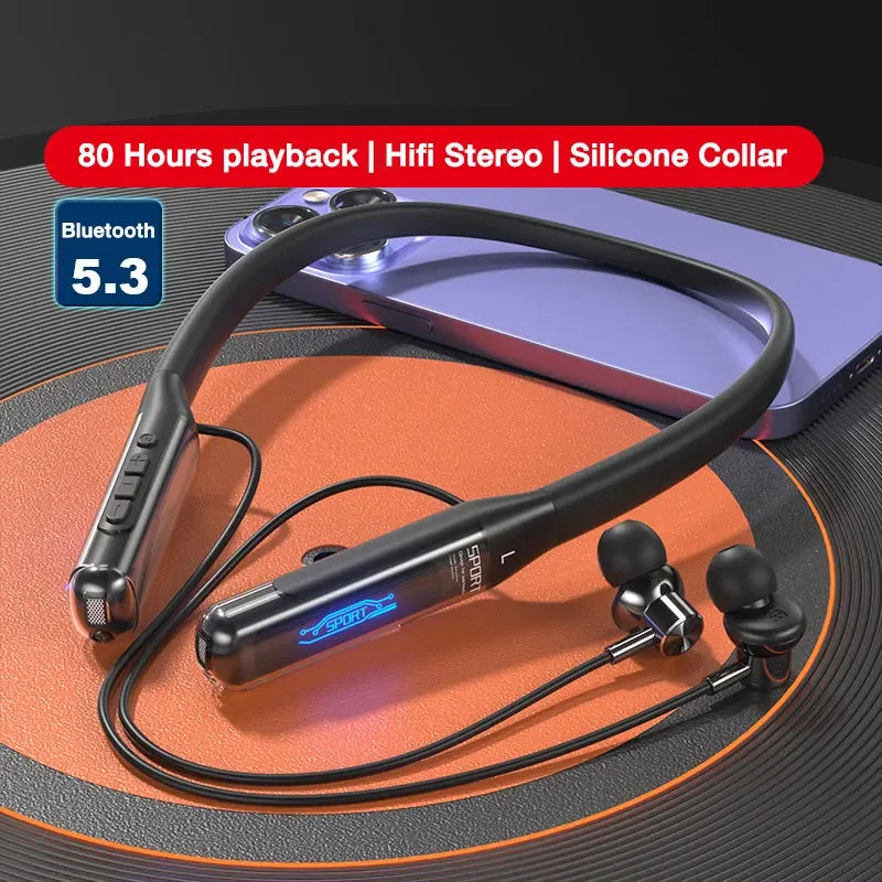 Wireless Bass Stereo Neckband Bluetooth Headphone