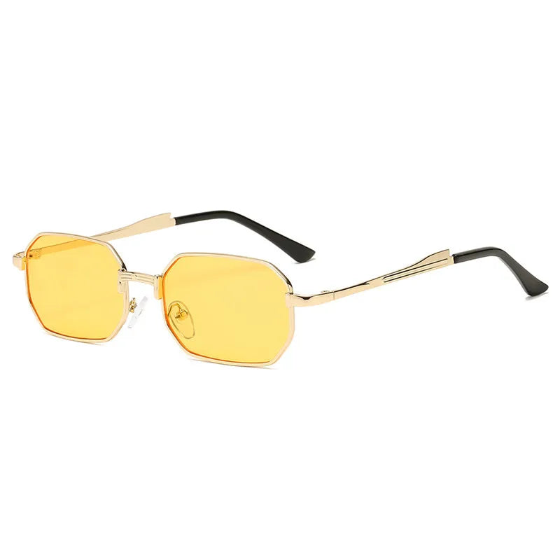 Women's Retro Metal Rectangle Sunglasses