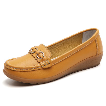 Women Soft Comfort Low Heel Flat Loafers