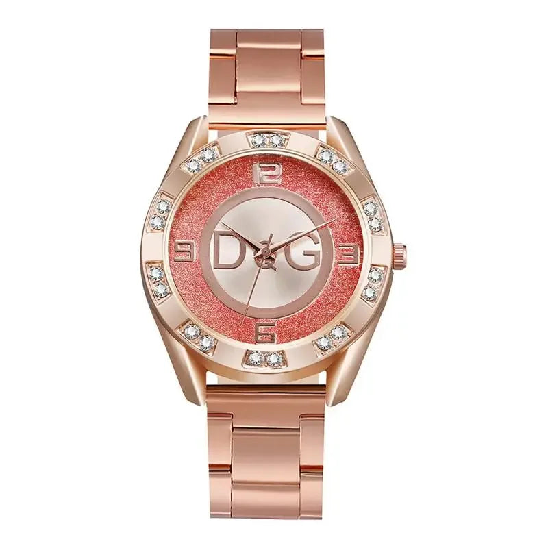 Women Luxury Rhinestone Stainless Steel Quartz Watch