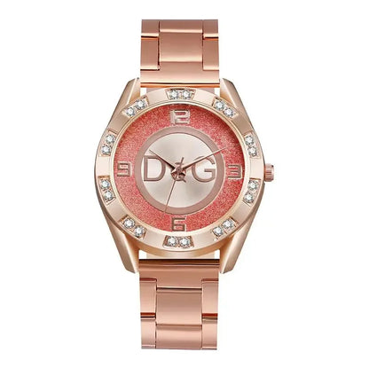 Women Luxury Rhinestone Stainless Steel Quartz Watch