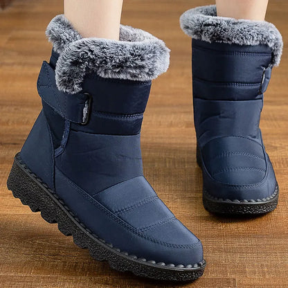 Damen Winterstiefel mit Absatz, warm und warm