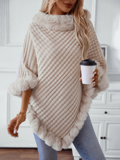 faux fur collar coat
