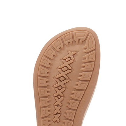 Women Cartoon Owl Back Strap Flat Sandals