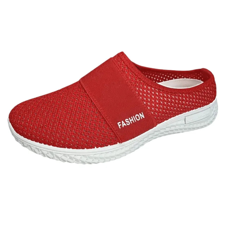 Women's Comfortable Breathable Solid Mules Slippers