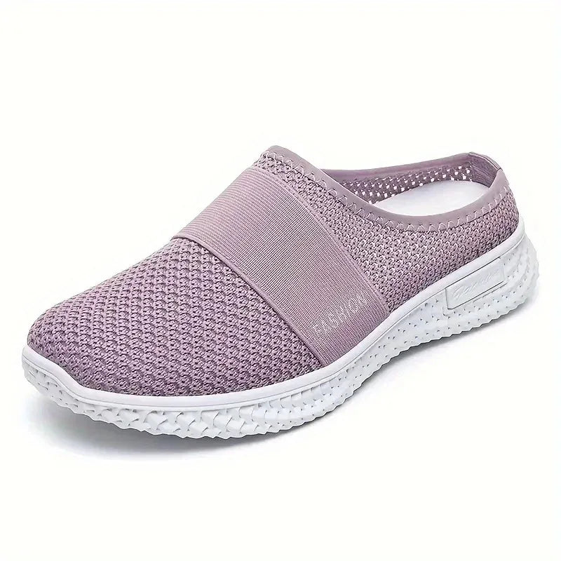 Women's Comfortable Breathable Solid Mules Slippers