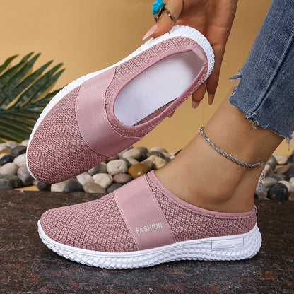 Women's Comfortable Breathable Solid Mules Slippers