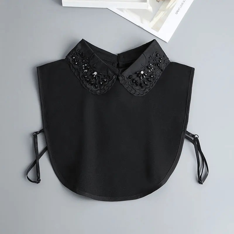black collar shirt
