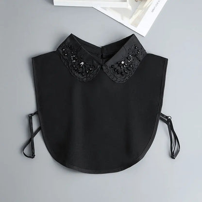 black collar shirt