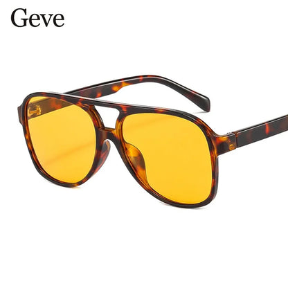 Women's Designer UV 400 Vintage Pilot Sunglasses