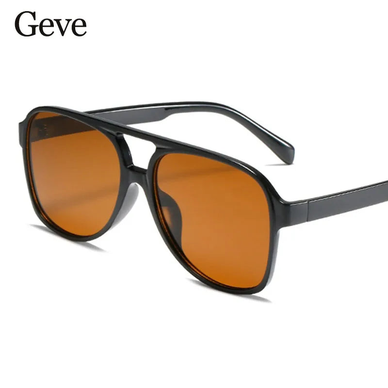 Women's Designer UV 400 Vintage Pilot Sunglasses