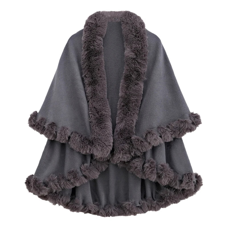 womens knitted poncho
