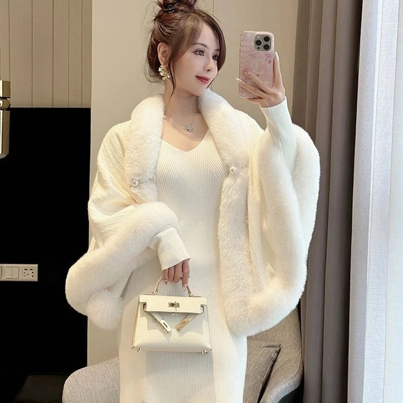 faux fur winter coat