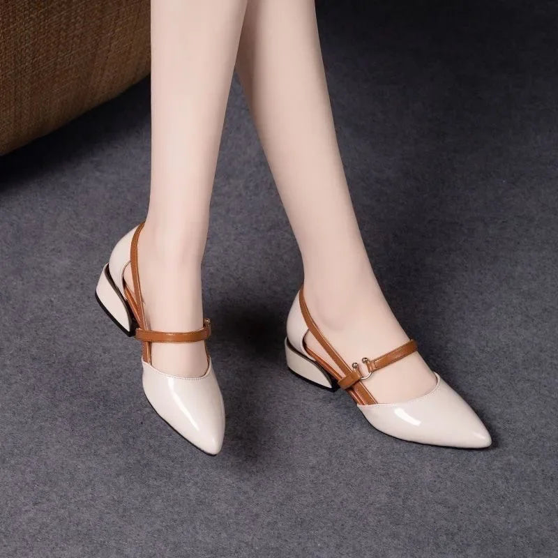 Women Pointed Toe Flat Summer Sandals
