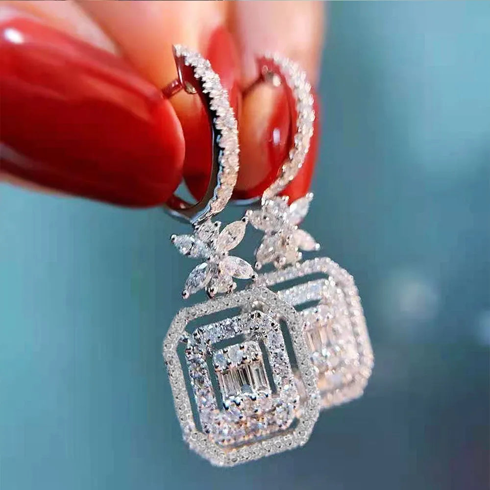 Women's Silver Dangle Earrings