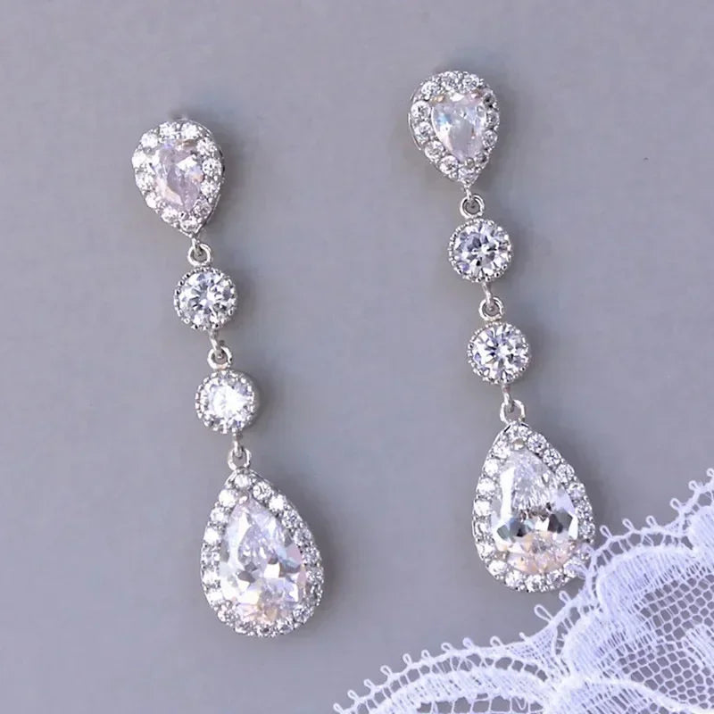 Women's Silver Temperament Dangle Earrings