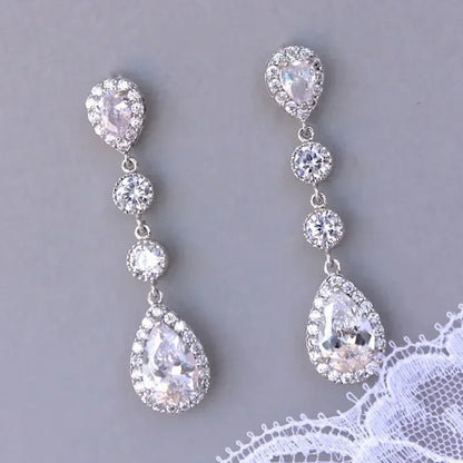 Women's Silver Temperament Dangle Earrings