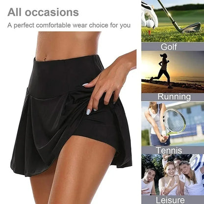 Women’s Double-Layer Summer Sports Skirt
