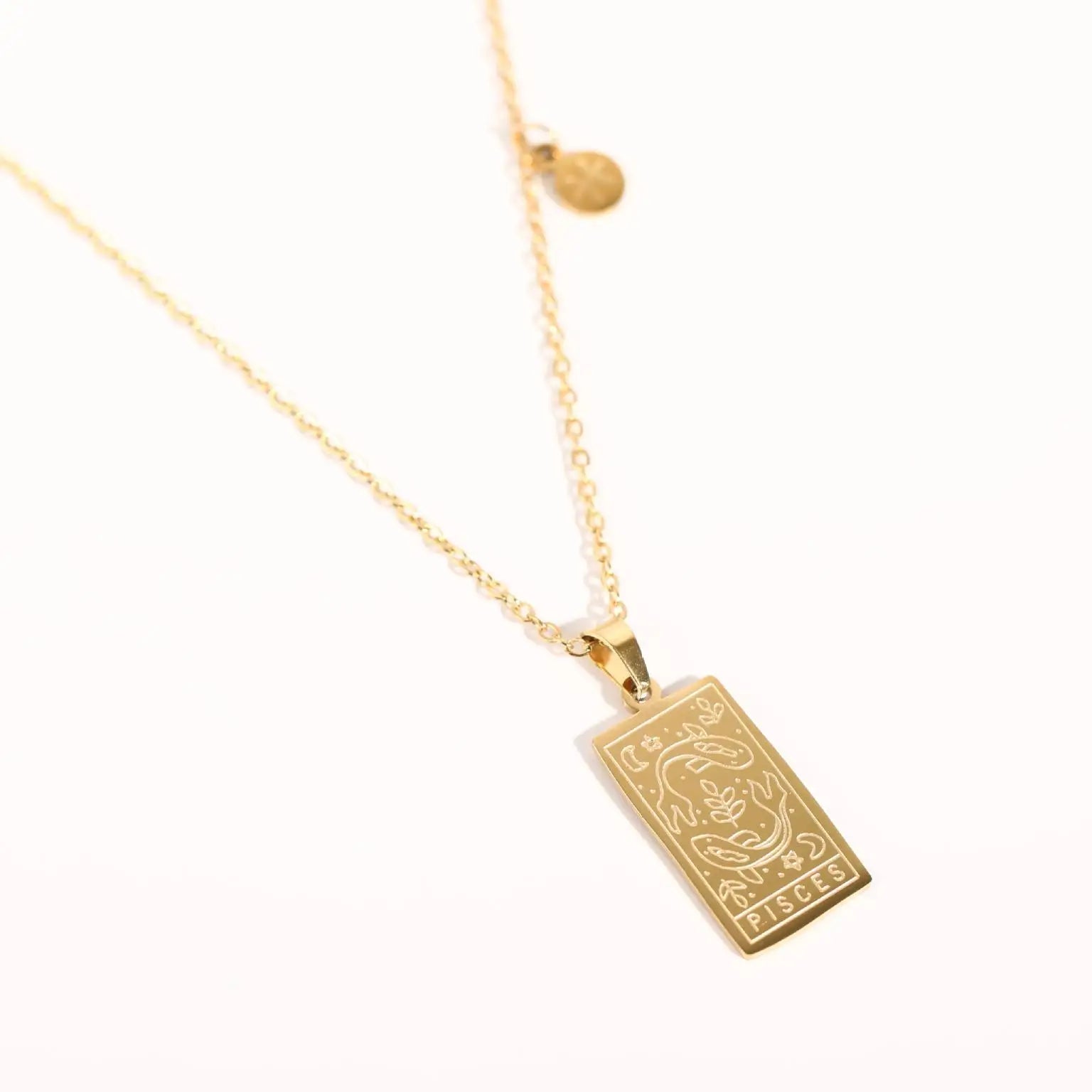 Women's Stainless Steel Clavicle Chain Rectangular Pendant Necklace