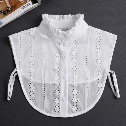 white detachable collar

