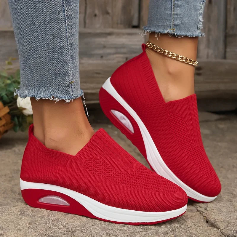 Women's Wedge Sneakers Comfortable Casual
