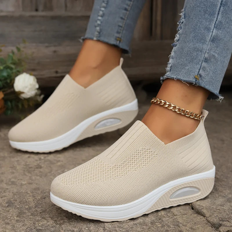 Women's Wedge Sneakers Comfortable Casual