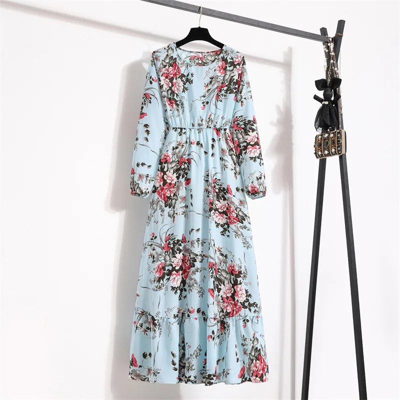floral a line dress
