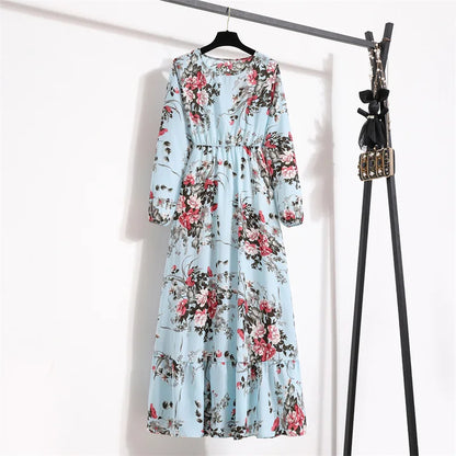 floral a line dress