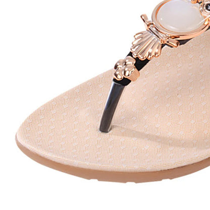 Women Cartoon Owl Back Strap Flat Sandals