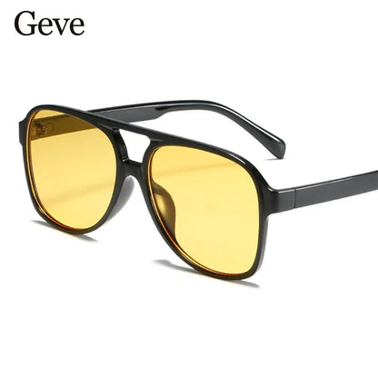 Women's Designer UV 400 Vintage Pilot Sunglasses