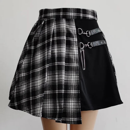 pleated mini skirt
