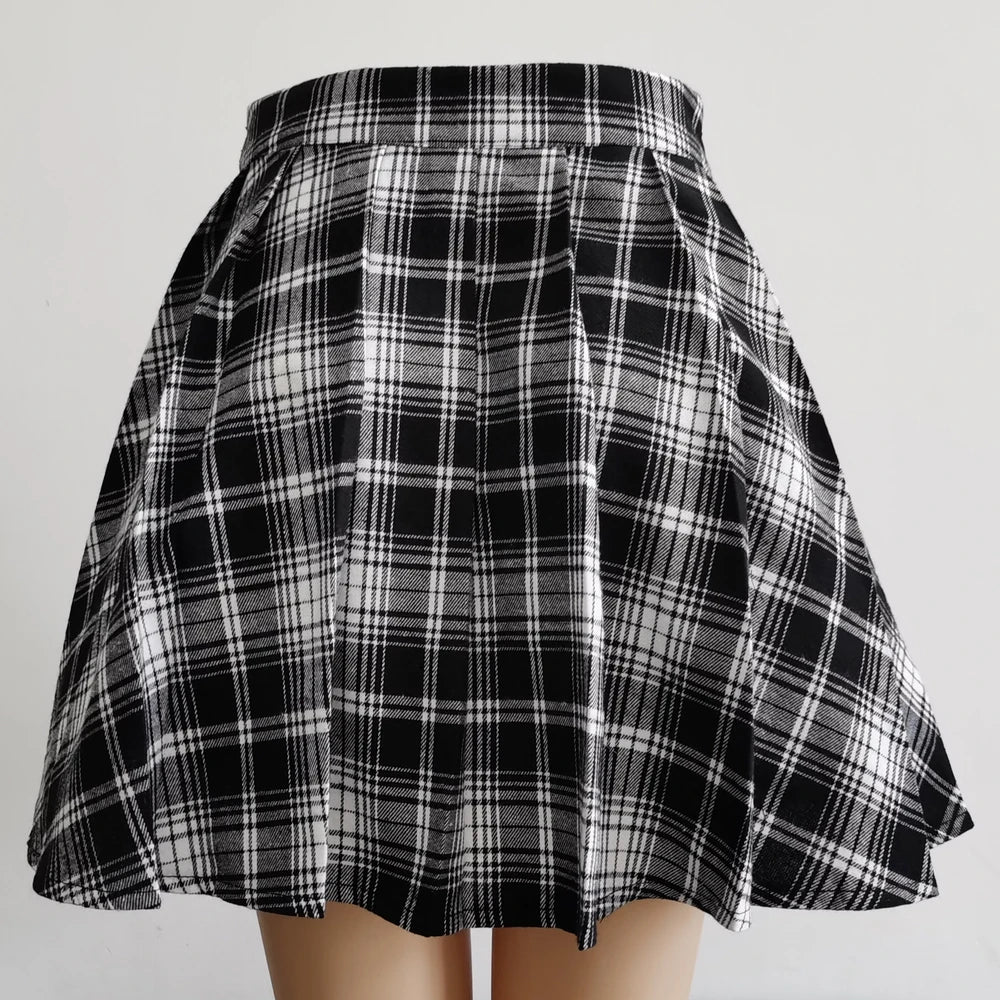 pleated skater skirt
